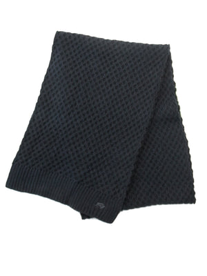 Cable Knit Scarf - Navy
