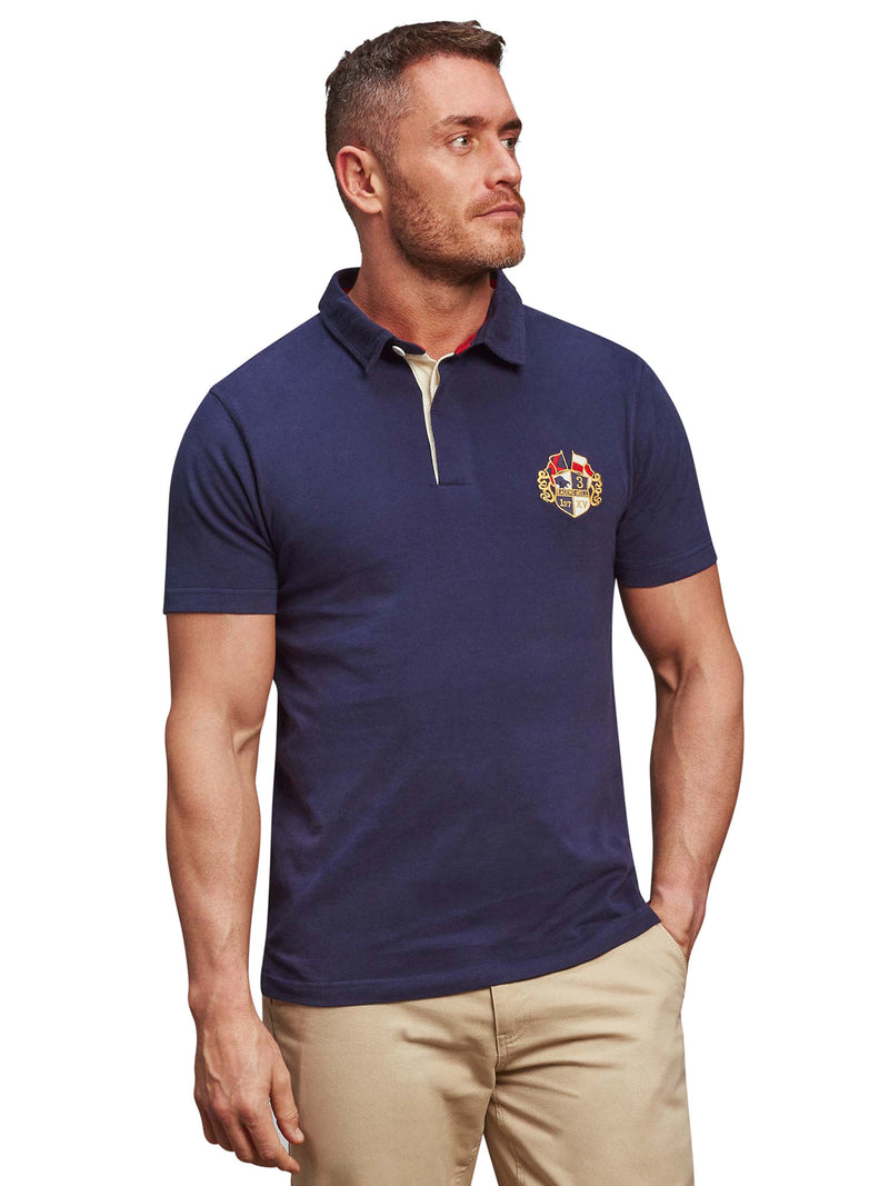 Short Sleeve Classic Rugby - Navy