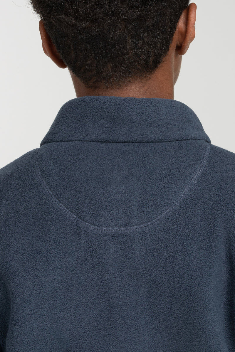 Zip Thru Polar Fleece Navy