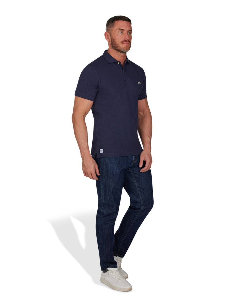 MNDF Classic Organic Polo - Navy