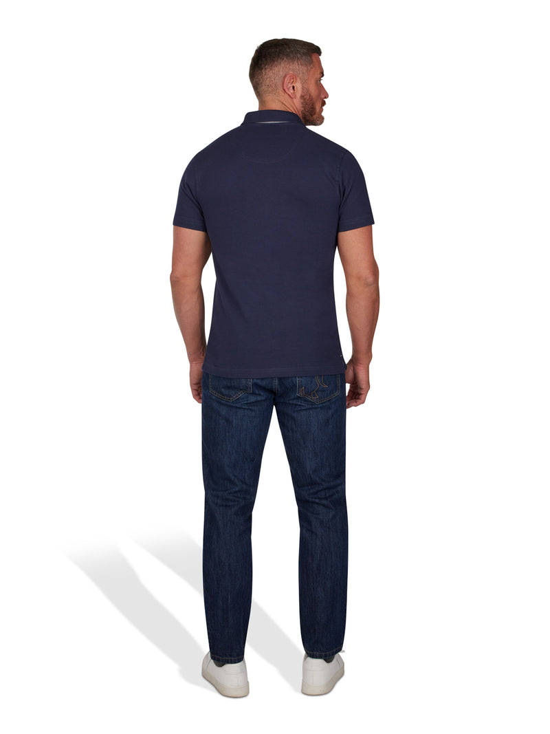 MNDF Classic Organic Polo - Navy