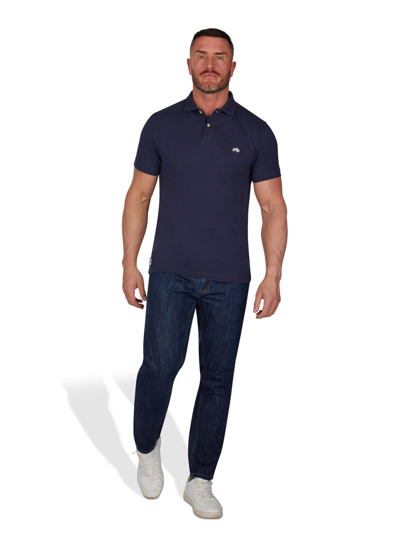 MNDF Classic Organic Polo - Navy