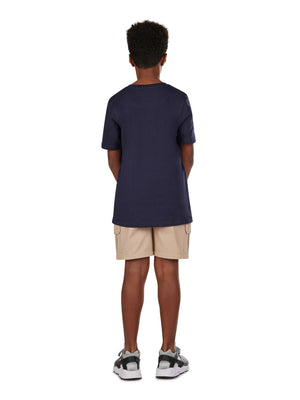 Chest Applique T-Shirt - Navy