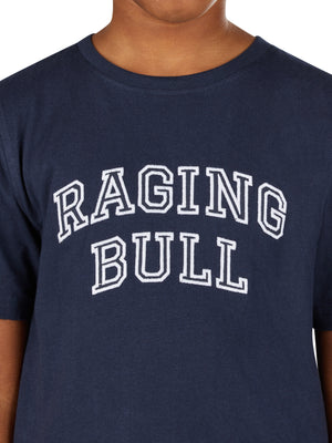 Chest Applique T-Shirt - Navy