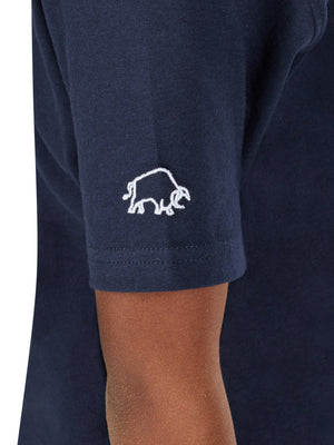 Chest Applique T-Shirt - Navy