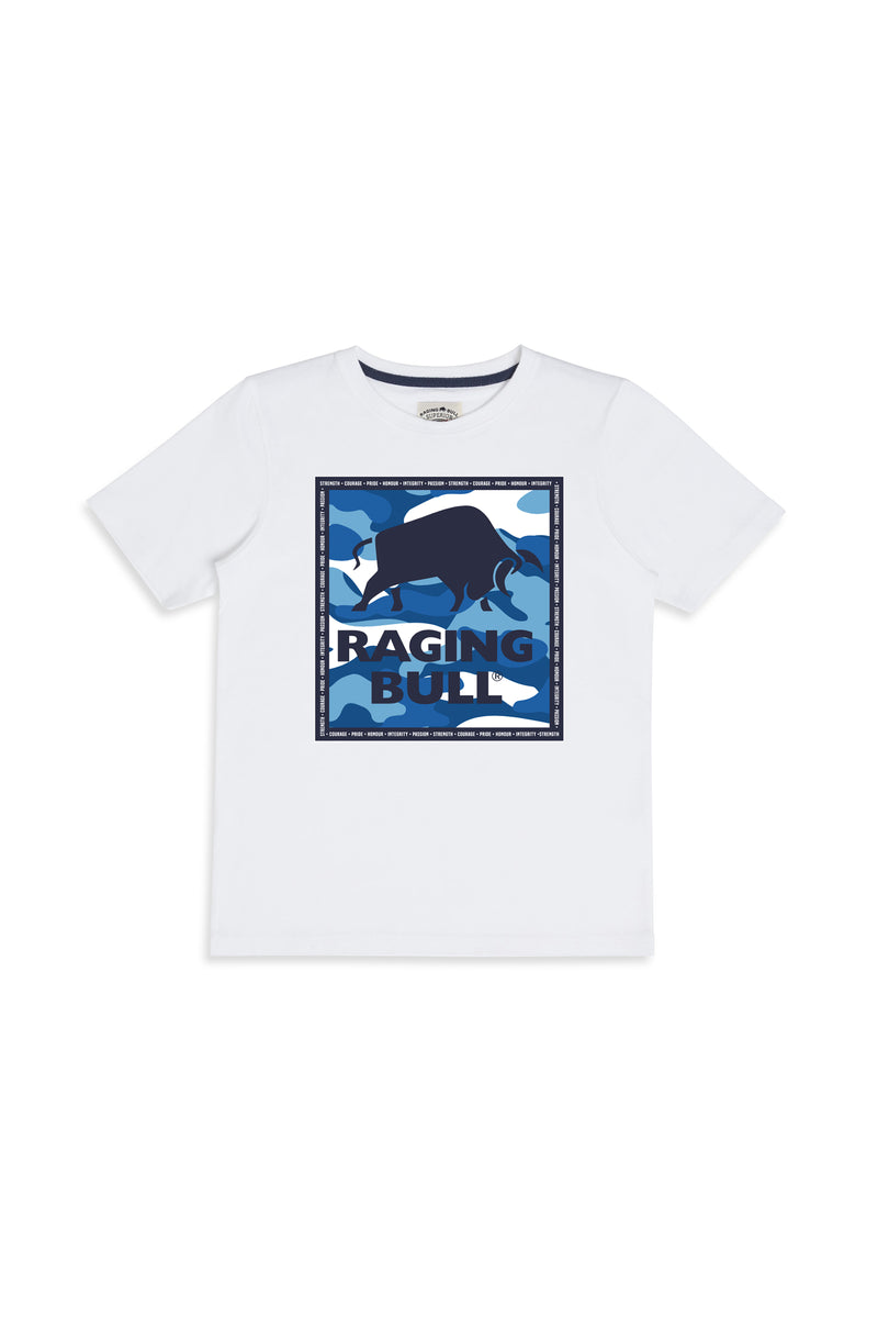 Camo Bull T-Shirt - White