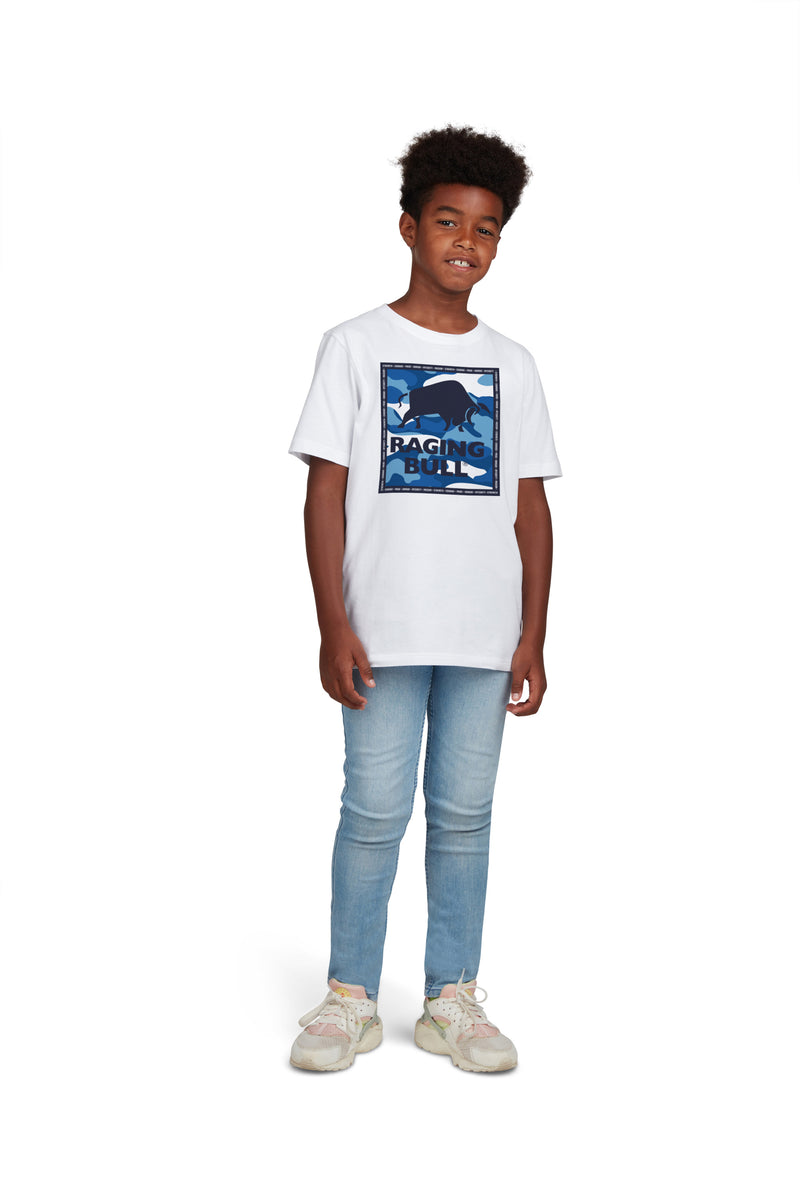 Camo Bull T-Shirt - White