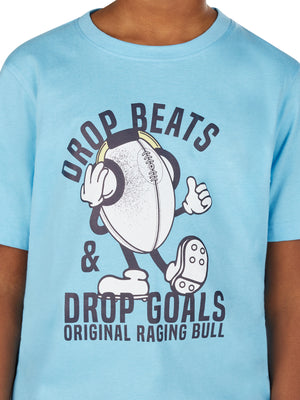 Drop Beats T-Shirt - Sky Blue