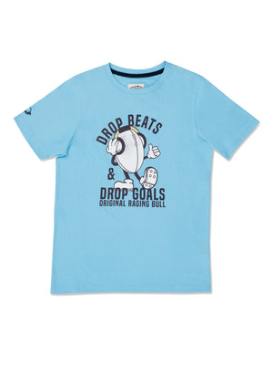 Drop Beats T-Shirt - Sky Blue