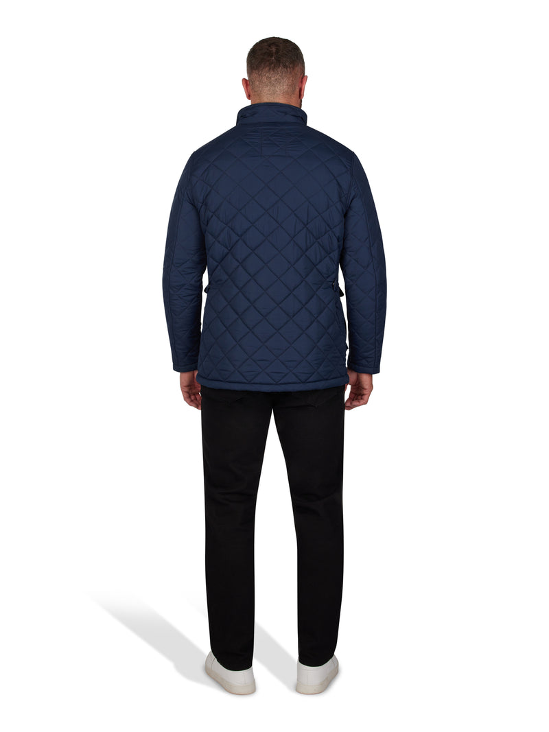 Classic Quilted Field Jacket - Navy