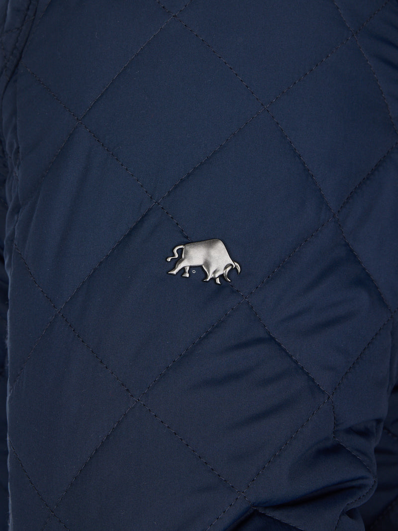Classic Quilted Field Jacket - Navy