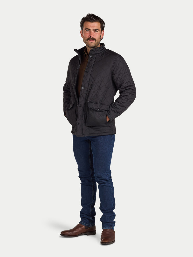Quilted Jacket - Black