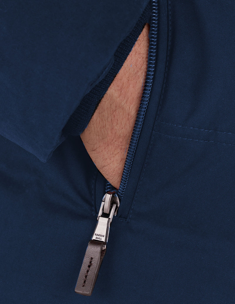 Hooded Puffer Jacket - Navy