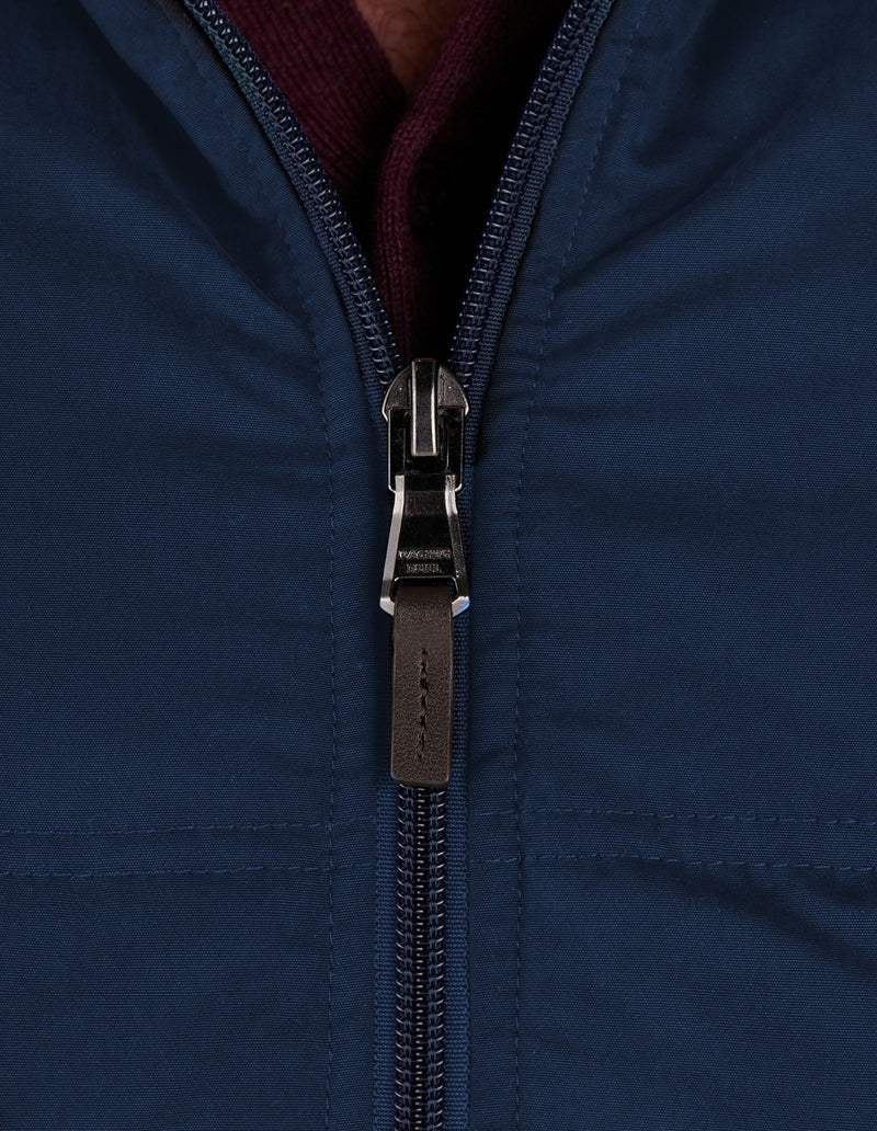 Hooded Puffer Jacket - Navy