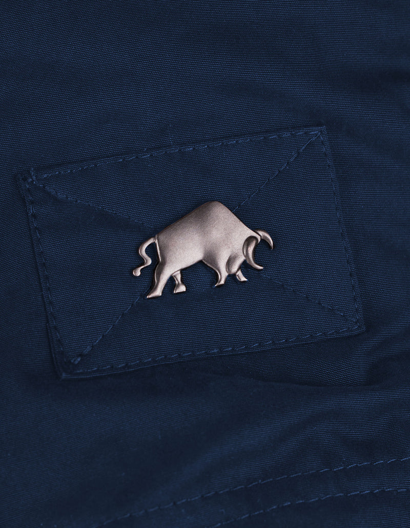Hooded Puffer Jacket - Navy