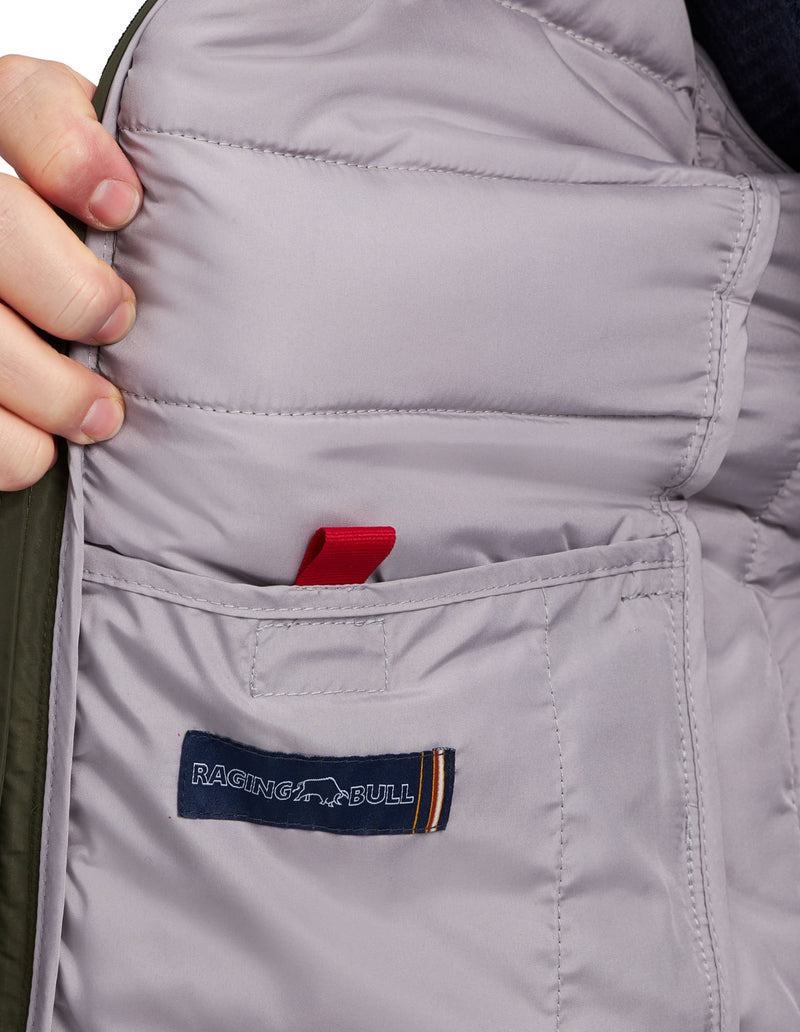 Lightweight Puffer Jacket - Khaki