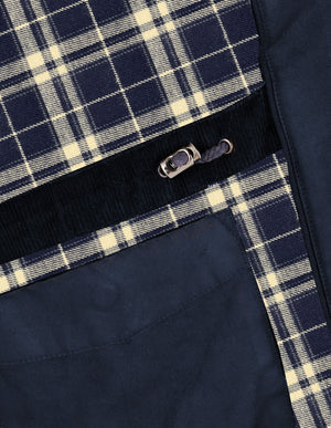 Wax Effect Jacket - Navy