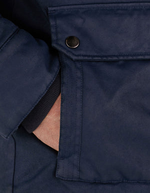 Wax Effect Jacket - Navy
