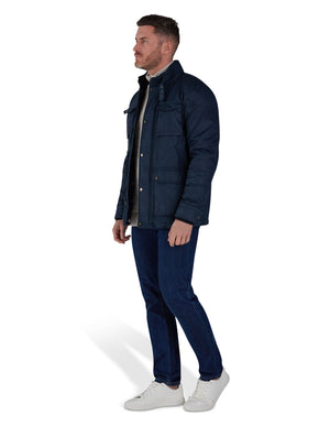Wax Effect Jacket - Navy
