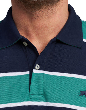 Stripe Polo - Green