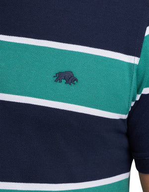 Stripe Polo - Green