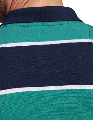 Stripe Polo - Green