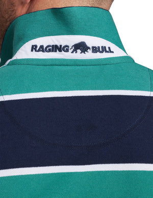 Stripe Polo - Green
