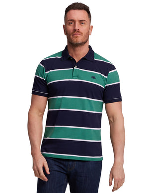 Stripe Polo - Green