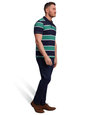 Stripe Polo - Green