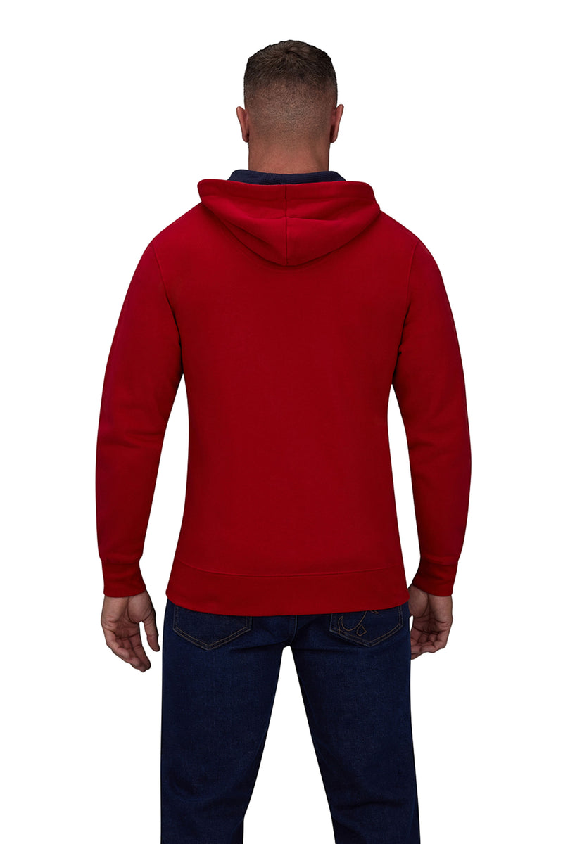 Zip Thru Hoodie - Red
