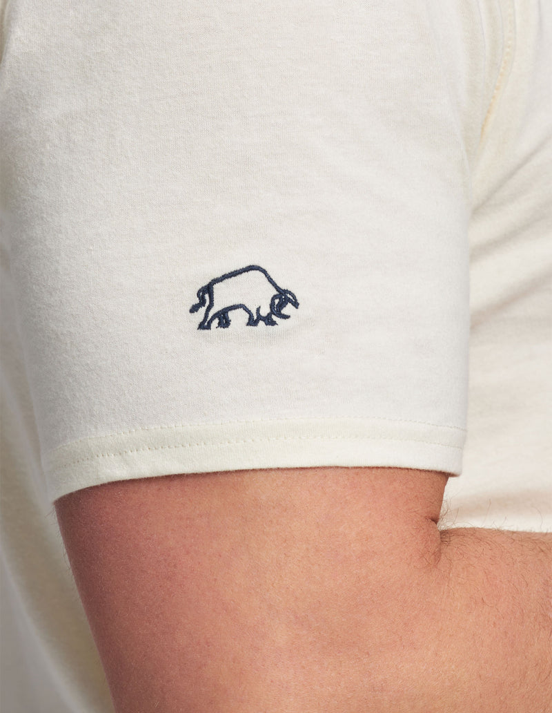 Bull Sketch T-Shirt - Cream
