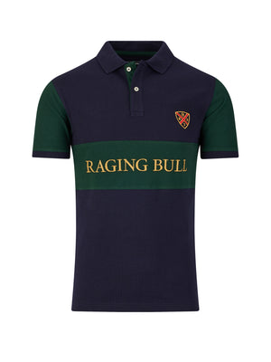 Chest Panel Pique Polo - Forest