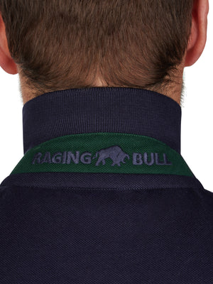 Chest Panel Pique Polo - Forest