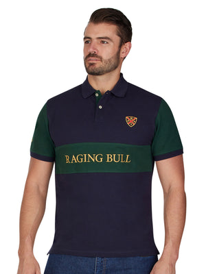 Chest Panel Pique Polo - Forest
