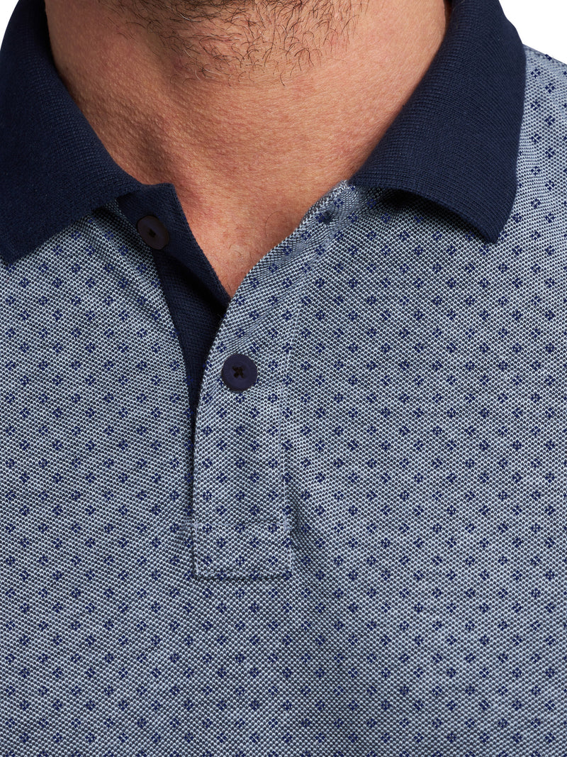 Dobby Jersey Polo - Navy