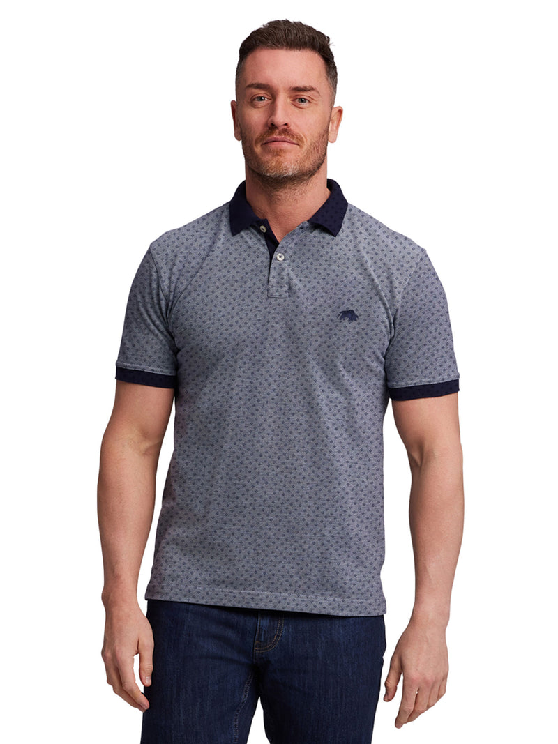 Dobby Jersey Polo - Navy