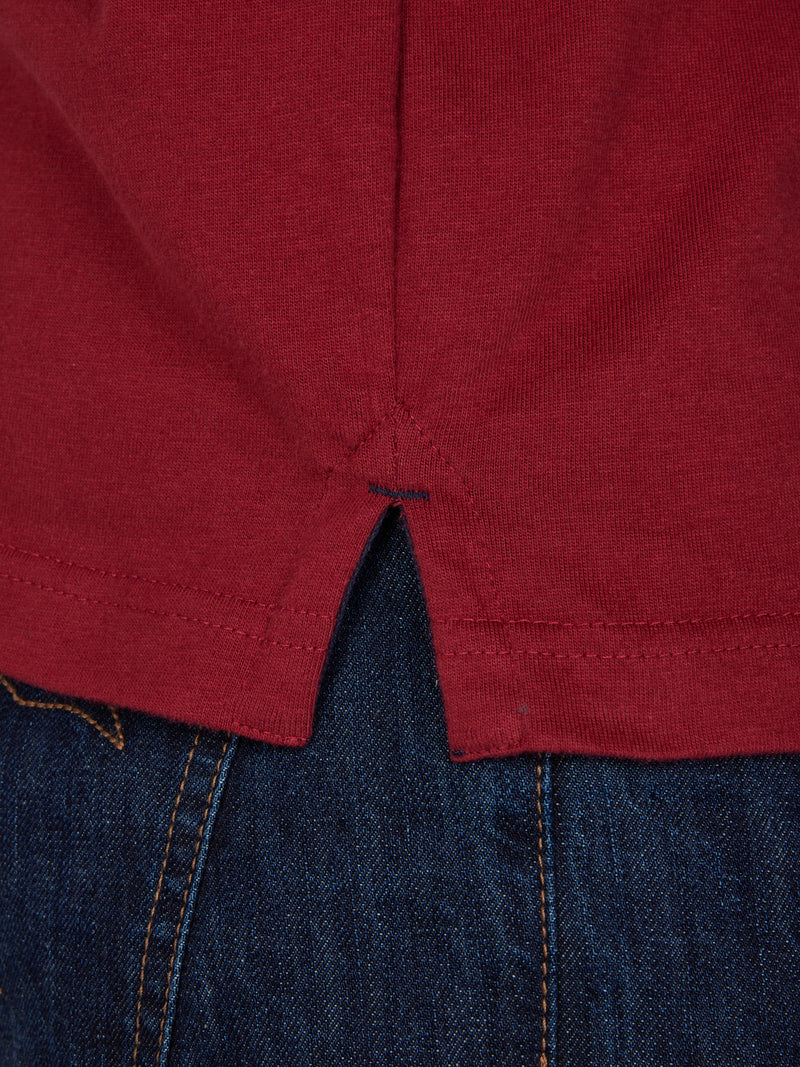 No.3 Jersey Polo - Claret