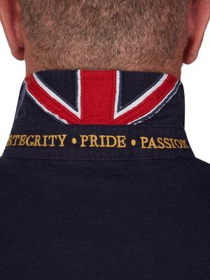 Long Sleeve Chest Panel Rugby - Navy