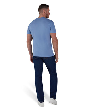 Chambray Bull T-Shirt - Blue