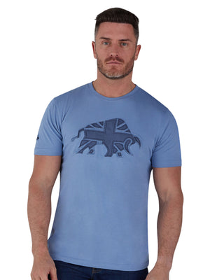 Chambray Bull T-Shirt - Blue
