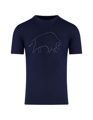 High Build Bull T-Shirt - Navy