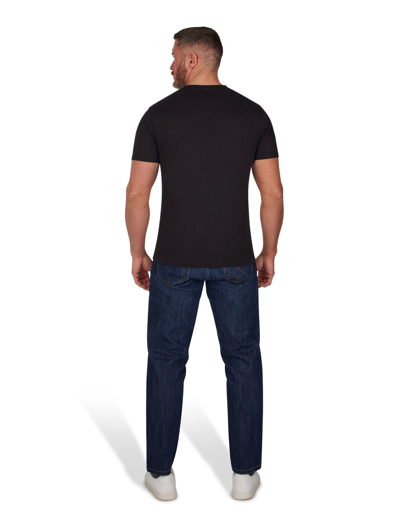 Eat Sleep Rugby T-Shirt - Black
