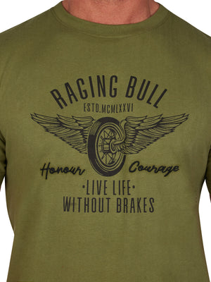 Life Without Brakes T-Shirt - Army Green