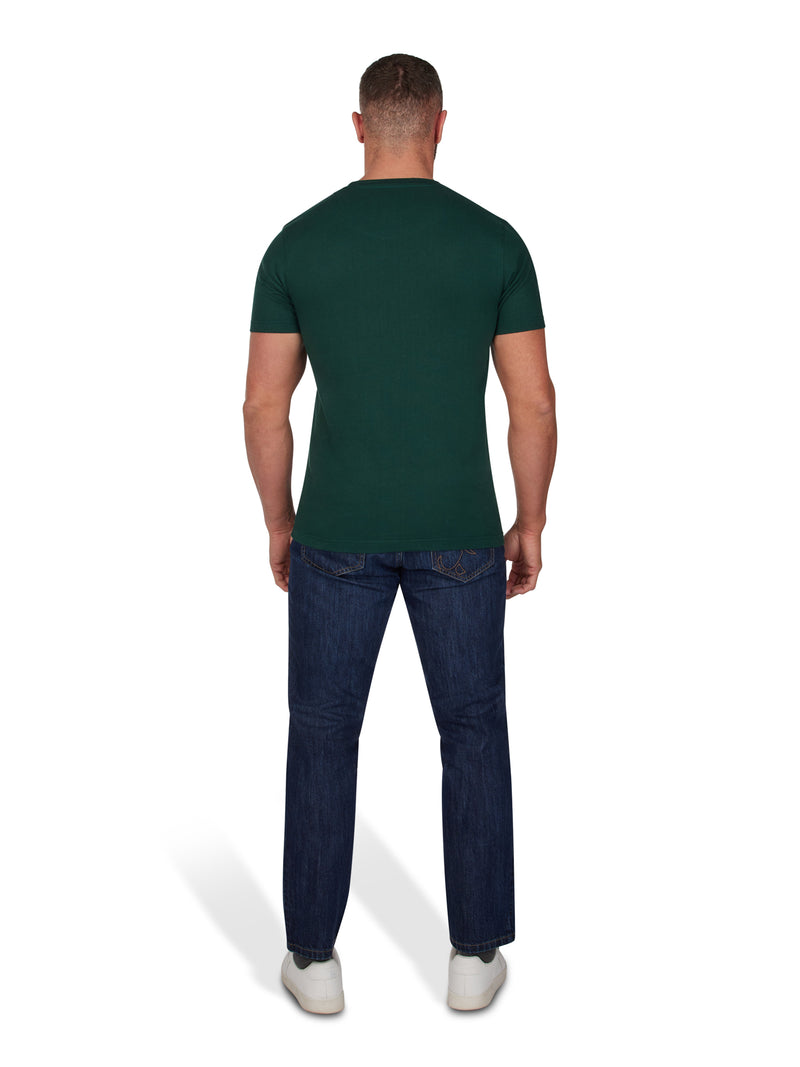 RB Crest Embroidered T-Shirt - Forest