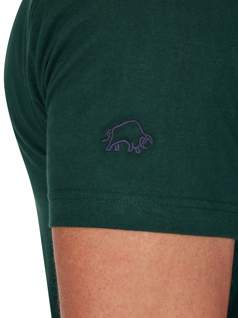 RB Crest Embroidered T-Shirt - Forest