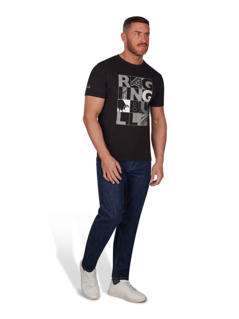 Block Collage T-Shirt - Black