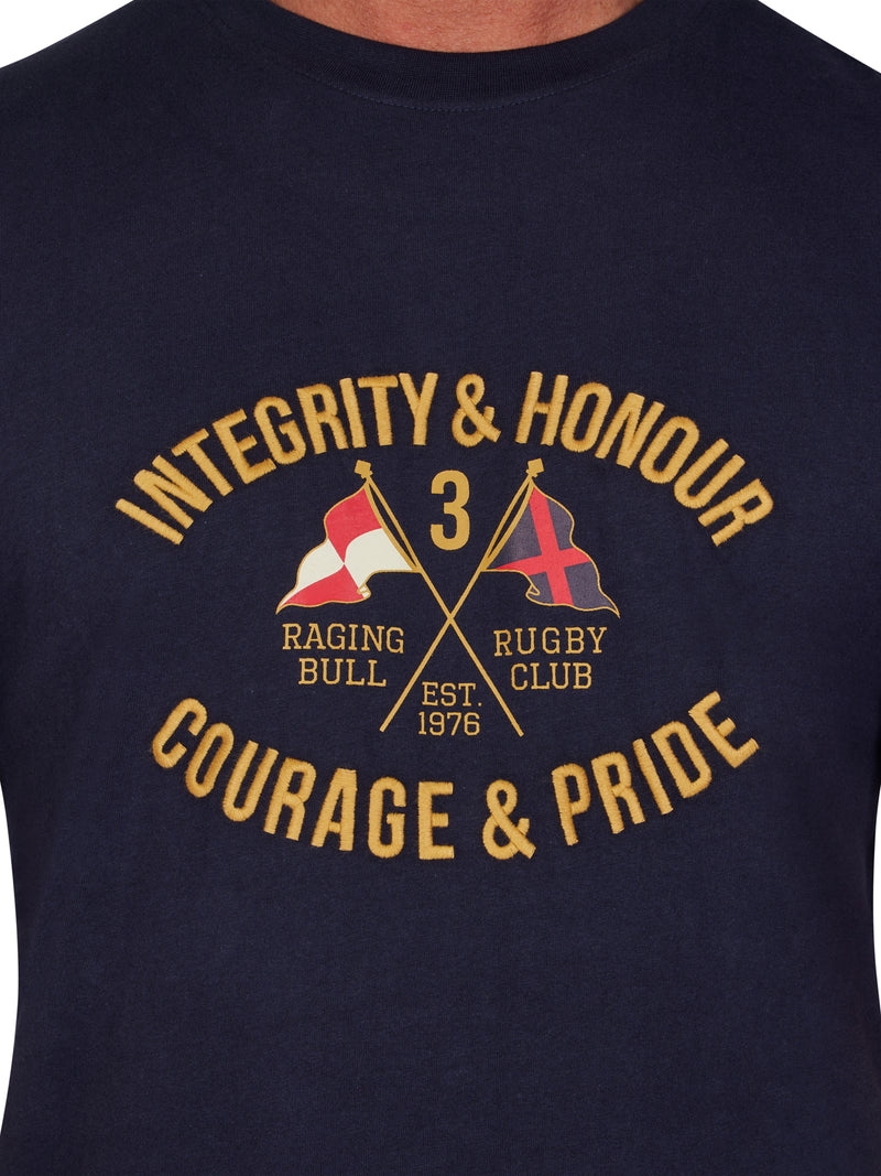 Integrity Flag T-Shirt - Navy