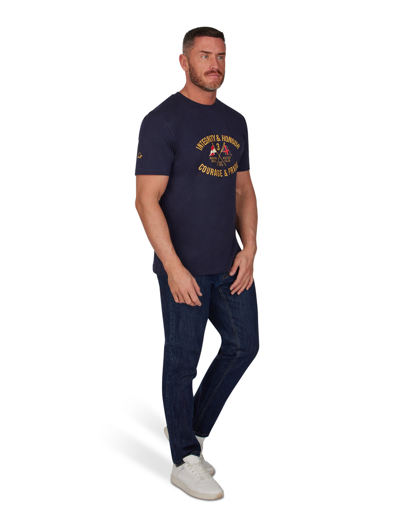 Integrity Flag T-Shirt - Navy