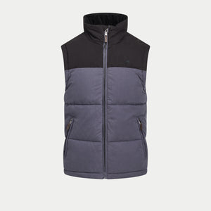 Two Tone Gilet - Black