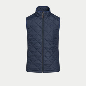 Quilted Gilet - Navy